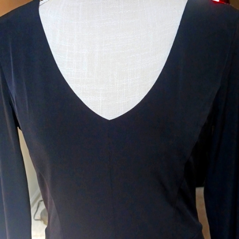 NWT Dress Crystal Doll Black Cut Out Back Unique  Size Large